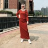 Casual New Design Dubai Middle East Muslim Lady Modest Fashion Blouse Set