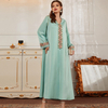 Dubai Modest Fashion Best Selling Islamic Muslim Temperament Robe Maxi Dresses Loose Abaya