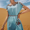 Handmade Velvet Robe Muslim Dubai Modest Fashion Middle East Islamic Maxi Dresses Loose Abaya