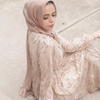 Muslim Sequin Robe Modest Fashion Middle East Islamic Maxi Dresses Loose Abaya