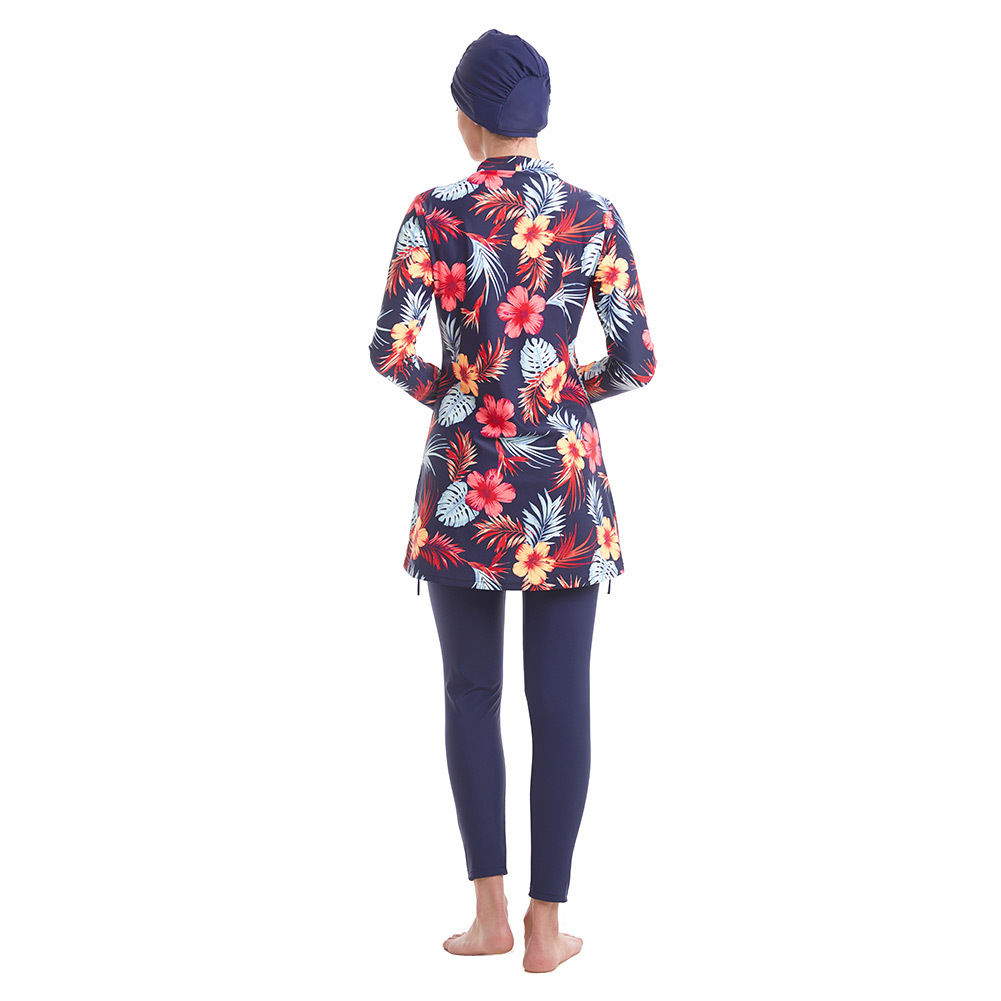 Plus Size Women's Wholesale Muslim Islamic Swimsuits Modest Full Cover Beach Swimwear Burkini