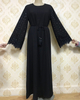  Morocco Caftan Dubai Turkish Kimono Modest Burka 2022 Kaftan Muslim Arab Jalabiya Islamic Clothing Thobe Bat Sleeve Abaya Prayer Women Maxi Dress Abaya