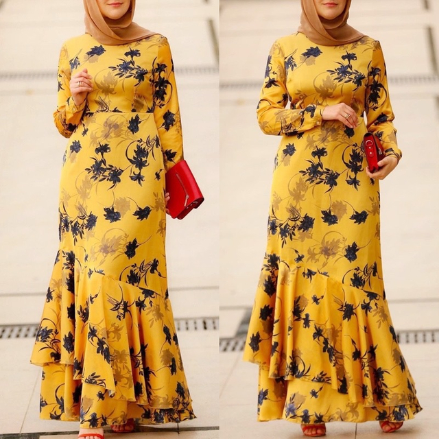  Islamic Clothing Modest Caftan Thobe Arab Morocco Bat Sleeve Jalabiya 2022 Kaftan Dubai Muslim Turkish Abaya Kimono Burka Prayer Women Maxi Dress Abaya