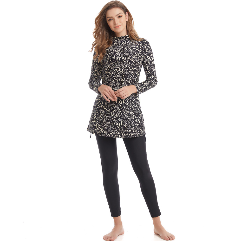 Wholesale Modest Women's Full Cover Beach Swimwear Islamic Swimsuits Burkini