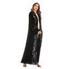 Middle East Foreign Trade Plus Size Muslim Sequin Stitching Cardigan Robe Women European And American Fashion Nida Long Skirt