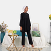Summer Turkey Casual Loose Modest Fashion Middle East Muslim Lady Blouse Set