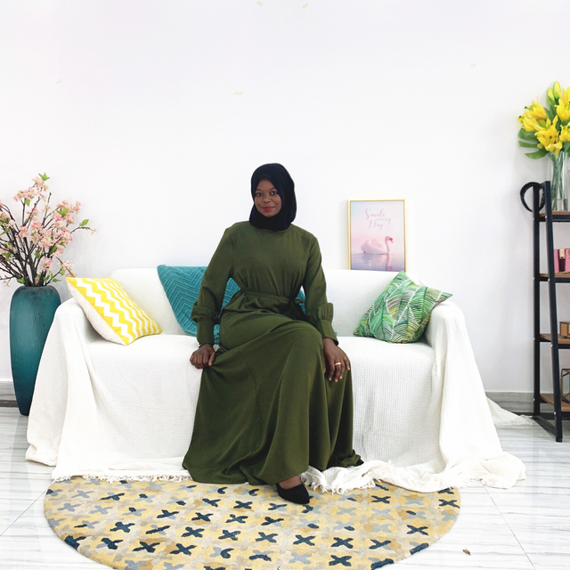 2021 Muslimah Arabic Dubai Ladies Maxi Dresses for Ladies Islamic Modern Modest Muslim Abaya