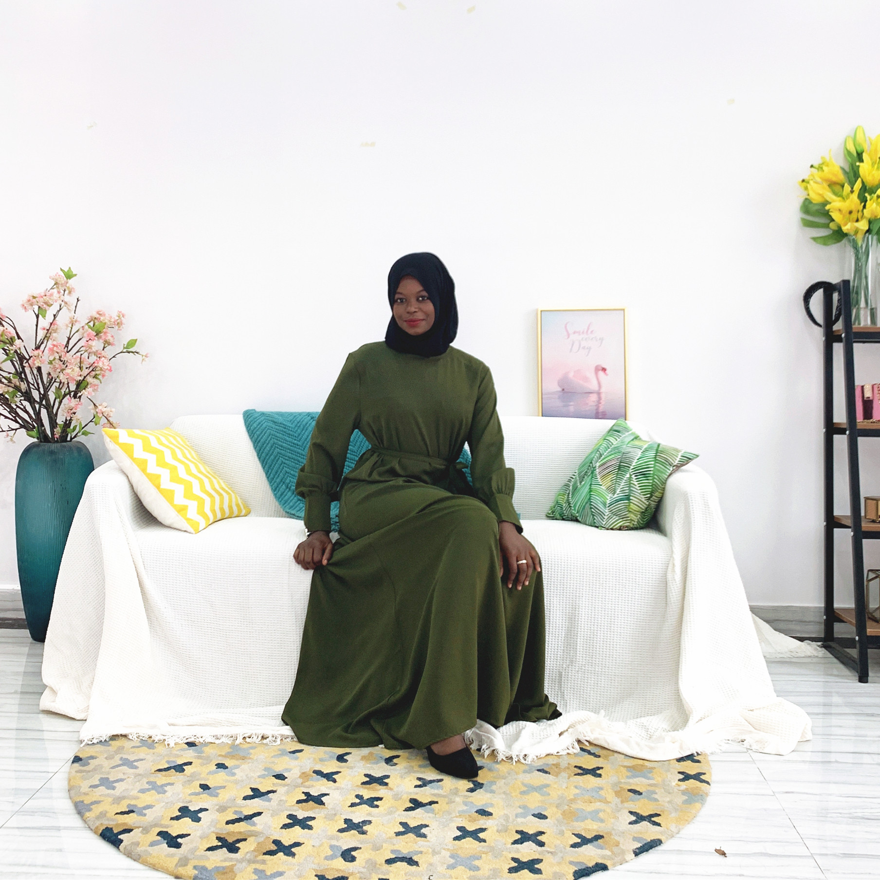 2021 Muslimah Arabic Dubai Ladies Maxi Dresses for Ladies Islamic Modern Modest Muslim Abaya
