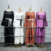 2022 Prayer Malaysian Dubai Eid Modest Islamic Maxi Dresses for Sale Muslim Abaya