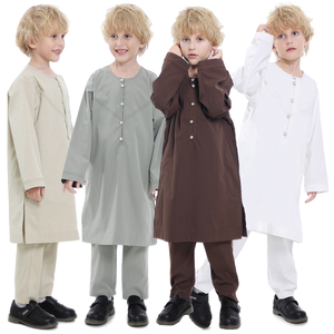  Salwar Kameez Sherwani 2021 Islamic Designs Sets for Boy Kids Modest India & Pakistan Clothing Boy Thobe Chemises Hommes Muslim Kurta