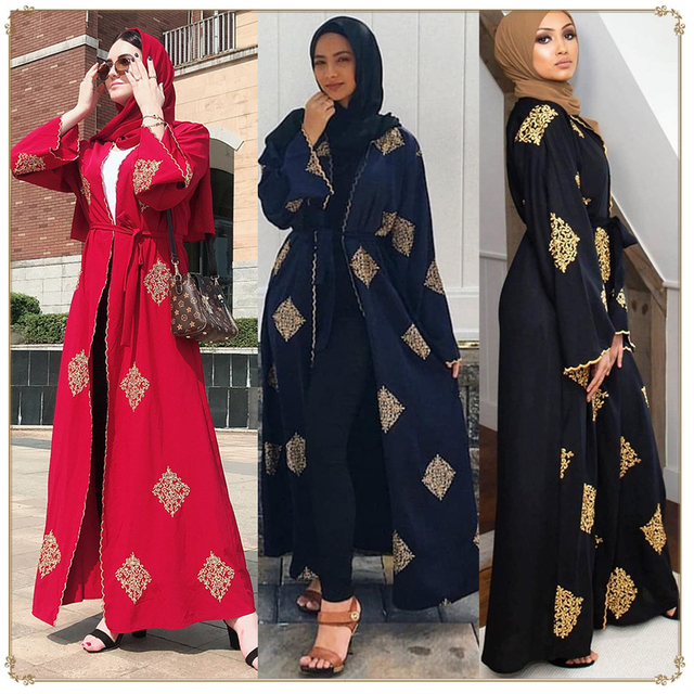 Malaysian Dubai Eid Modest Islamic Maxi Dresses for Sale Muslim Abaya