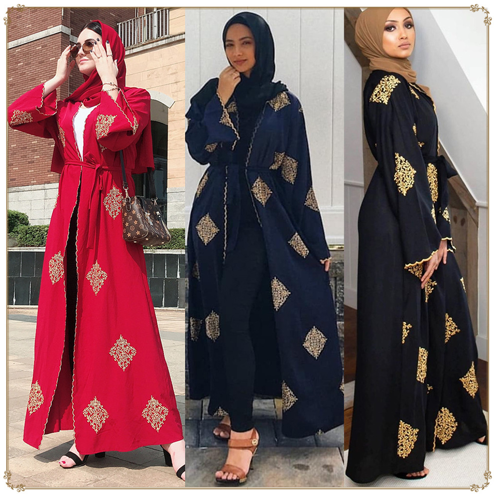 Malaysian Dubai Eid Modest Islamic Maxi Dresses for Sale Muslim Abaya
