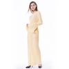 European And American Fashion Loose Elastic Trumpet Sleeve Long Round Neck Dress Women