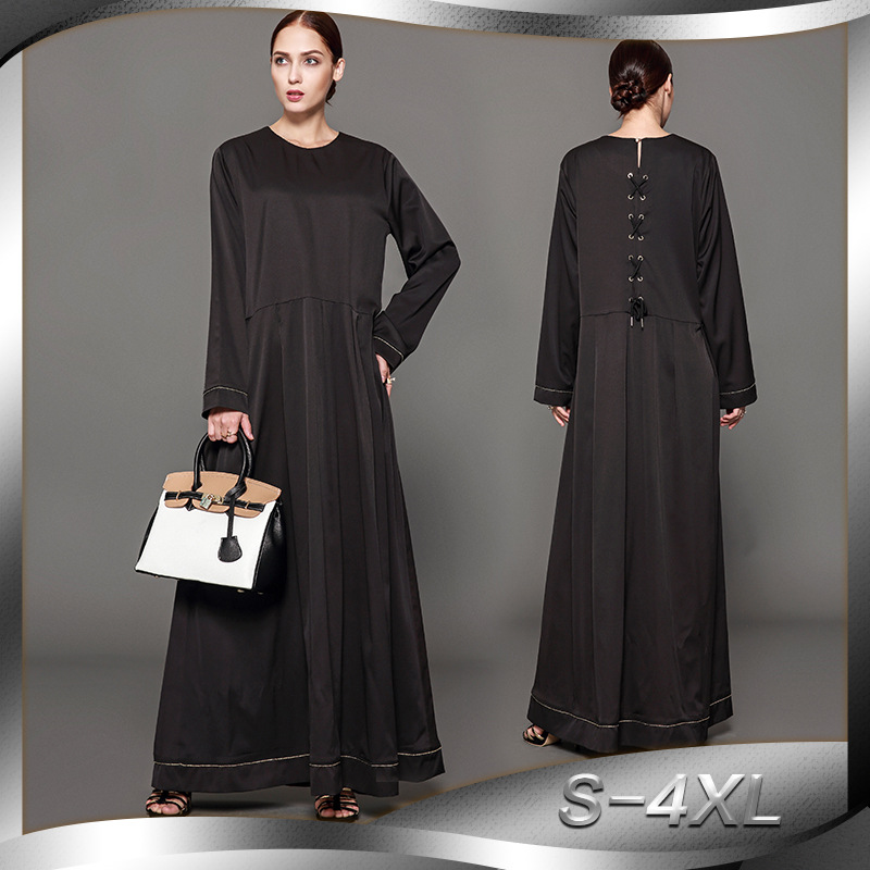 European And American Plus Size Muslim Fashion Dress