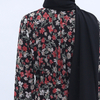 New Cross-border Printed Chiffon with Cardigan Pendants And Summer Muslim Women's Clothing in Stock