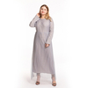 New European And American Polka Dot Plus Size Women's Mesh Slim Dress