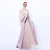 New handmade colorful tube bead Muslim women's dress with three-layer flared sleeves