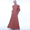 NEW wood ear casual dress ins Muslim robe female islamic abaya