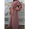2022 New Fashion Long-sleeved Chiffon Embroidery Casual Dress Muslim Dress