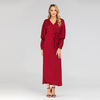 Islamic Long-sleeved Embroidery Front Turkey Ruffled Fashionable Muslim Dress Dubai Hot Sale Dress