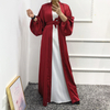 Modest Fashion Kimono Islamic Dress Cheap Arabic Style Muslim Maxi Dresses Modern Open Abaya