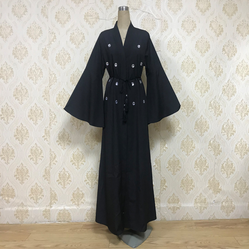  Open Abaya Jalabiya Caftan Kaftan Modest Burka Arab Thobe 2022 Muslim Turkish Dubai Kimono Morocco Islamic Clothing Bat Sleeve Prayer Women Maxi Dress Open Abaya