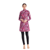 Middle East Conservative Swimsuit Foreign Trade Digital Printing Slim Three-piece Large Size Women's Split Beachwear
