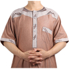 2022 Wholesale New Arabic Men's Robe Stand Collar Muslim Islamic Thobe