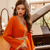 Long Sleeve Islamic Dubai Maxi Dresses Muslim Modest Clothing Hooded Robe Asia Women's Abaya
