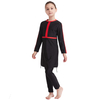  sportswear muslim modest islamic clothing fashion kids fabric 3 pieces swimwear full cover girl 2021 swimwear swimsuit burkini