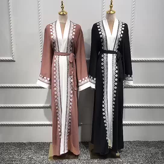 Plus Size Arabic Dubai New Muslim Maxi Dresses Ladies Malaysia Modest Designer Islamic Abaya