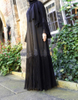 Fashion Classic Middle East Islamic Dubai Cardigan Robe Oman Pleated Sleeve 
