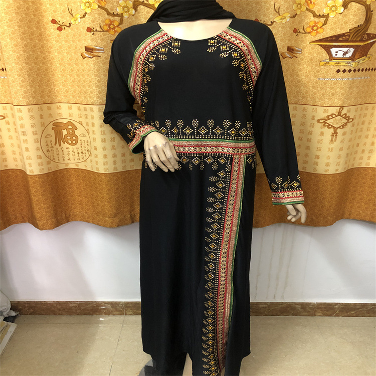  Turkish Thobe 2022 Jalabiya Dubai Kaftan Caftan Burka Muslim Jilbab Islamic Clothing Prayer Women Maxi Dress Abaya