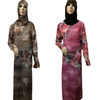  Thobe Muslim Caftan Kaftan Kimono Arab Dubai Turkish Burka 2022 Islamic Clothing Modest Jilbab Jalabiya Prayer Women Maxi Dress Abaya