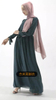 Ramadan NEW Women's Cross-border Turkish Simple Casual Dress Chiffon Bow Sleeve Gauze Skirt Spot