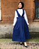 New Design Muslim Lady Sheath Dress Middle East Fashion Modest Ins Long Button Skirt