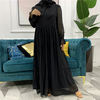 AliExpress Amazon Foreign Trade Women's Stitching Long-sleeved Middle Eastern Fashion Dress