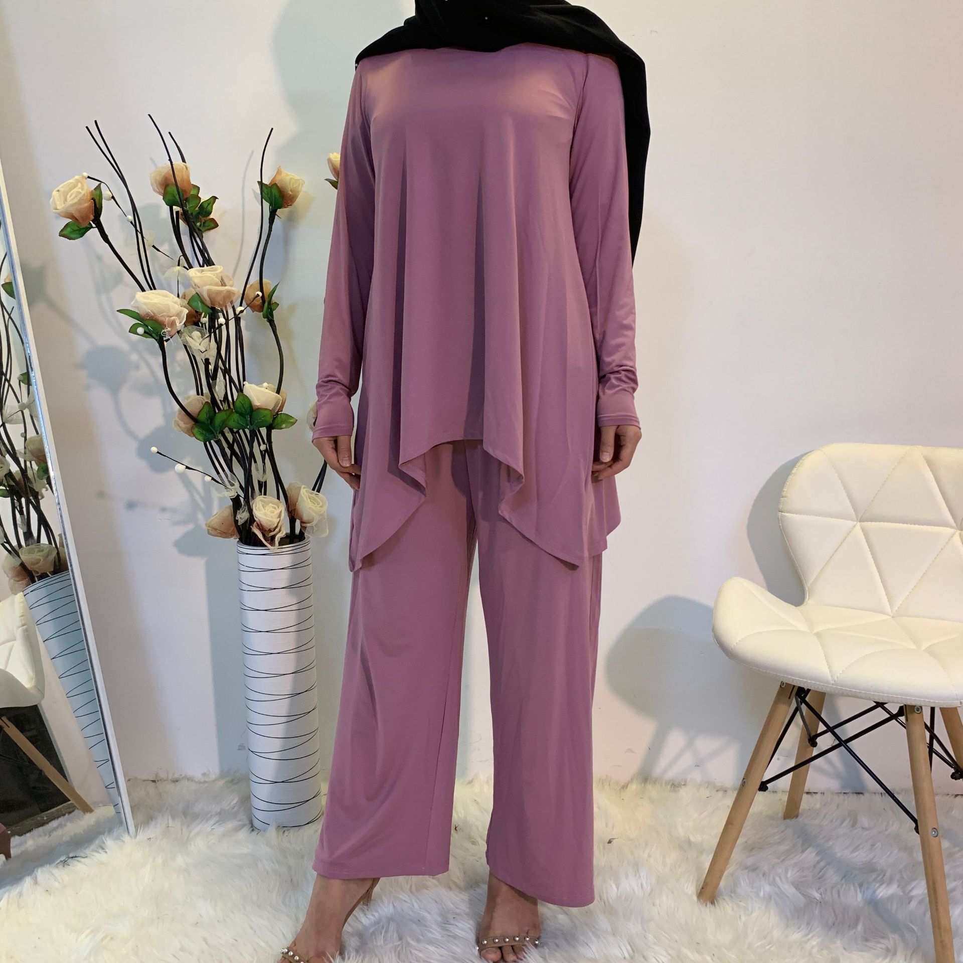 Cross-border sourcing AliExpress eBay loose casual Muslim suit Middle East Dubai