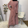 AliExpress Fashion Women's European And American Fake Two-piece Robe Dress Bandage And More Wear French Middle East Dubai 