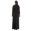 EBay Hot Sale Middle Eastern Muslim Long-sleeved Embroidered Beaded Robe Women Arab Long Cardigan