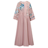  Muslim Dress Borka Fabric Wholesale Embroidery Collection Shop Muslimah Kaftan Islamic Clothing Modest Women Kimono Abaya