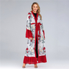 European And American Fashion Muslim Cardigan Hot Style Middle East Embroidery Stitching Abaya
