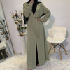 Middle Eastern Muslim New Fashion Lace Dubai Arab Cardigan Robe