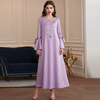 Middle East Ramadan New Dubai Modest Muslim Women Casual Maxi Dresses Islamic Clothing Abaya