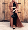Fancy Kimono Muslim Dubai Maxi Dresses New Modest Fashion Elegant Arabic Islamic Abaya