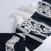 Hot Selling Hot Style Stitching Lace Fashion European And American Muslim Women's Robe Fashion Long-sleeved Loose Big Swing Dress
