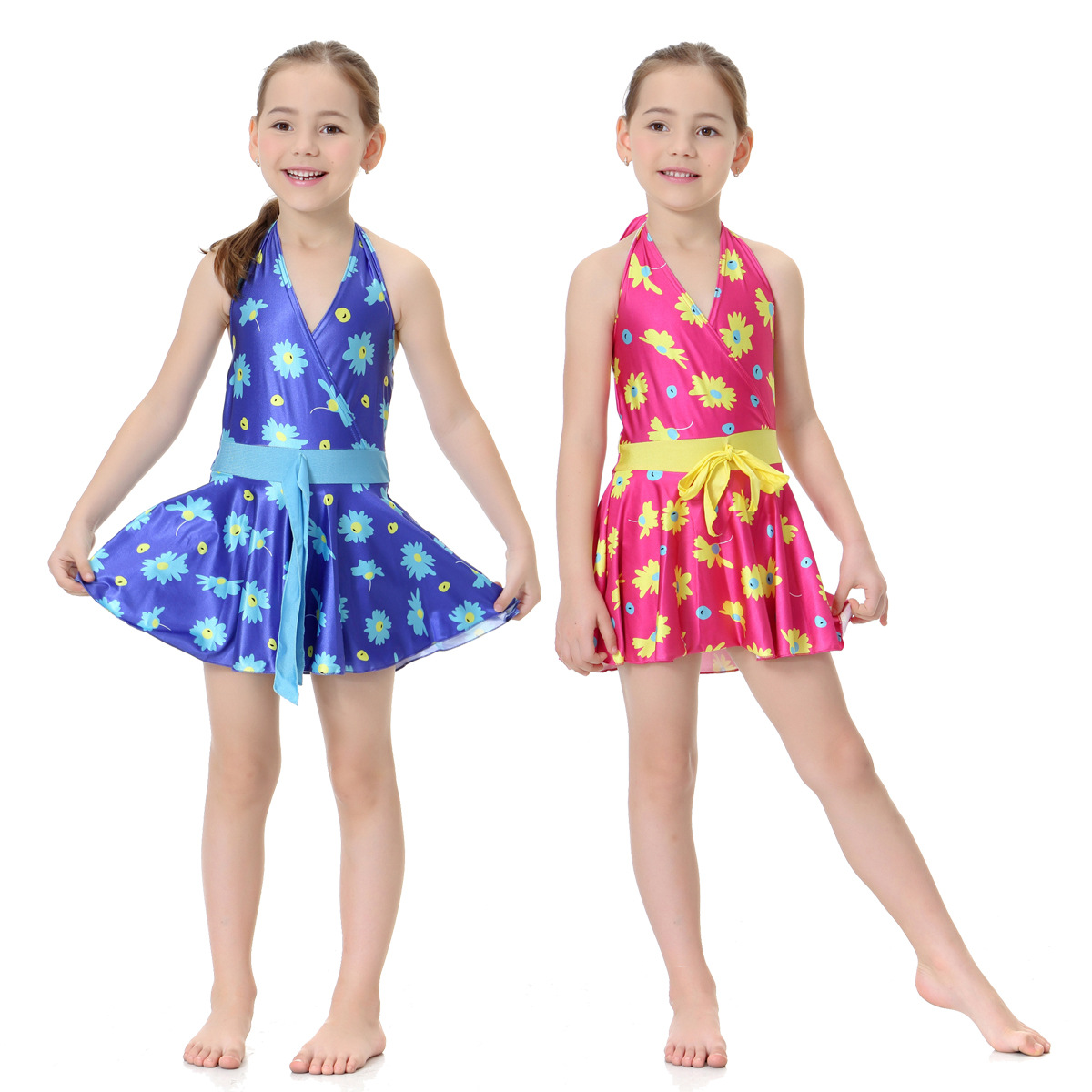  2021 Islamic Clothing Full Cover Girl Swimwear Modest Sportswear Kids 3 Pieces Fabric Muslim Fashion Swimwear Swimsuit Burkini