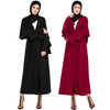 European And American Fashion Beaded Multi-layer Flared Sleeves with Solid Color Cardigan Robe