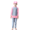  Girl Full Cover 2021 Fashion Muslim 3 Pieces Swimwear Islamic Clothing Kids Fabric Modest Sportswear Swimwear Swimsuit Burkini