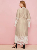 Amazon AliExpress Hot Sale Fashion Women's Embroidered Cardigan Robe